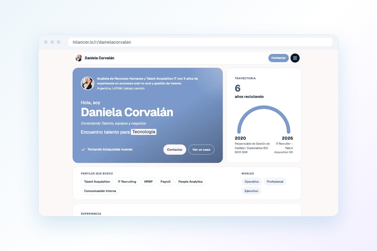 Portfolio para reclutadores: tu página profesional gratis